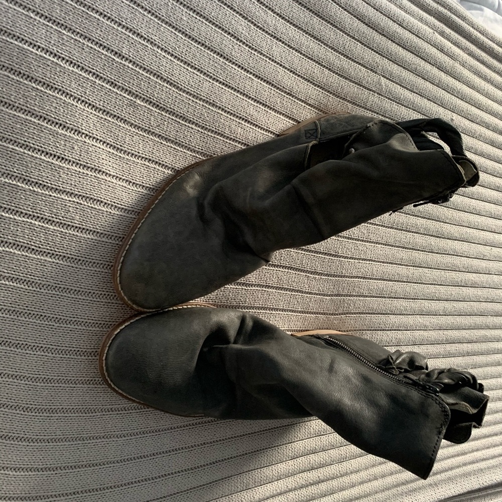 Free People Landslide Ankle Bootie Smoke Sz 8 Grey